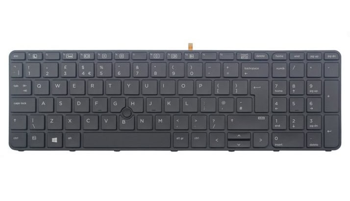 HP 841145-031 laptop reserve-onderdeel Toetsenbord (841145-031) thumbnail