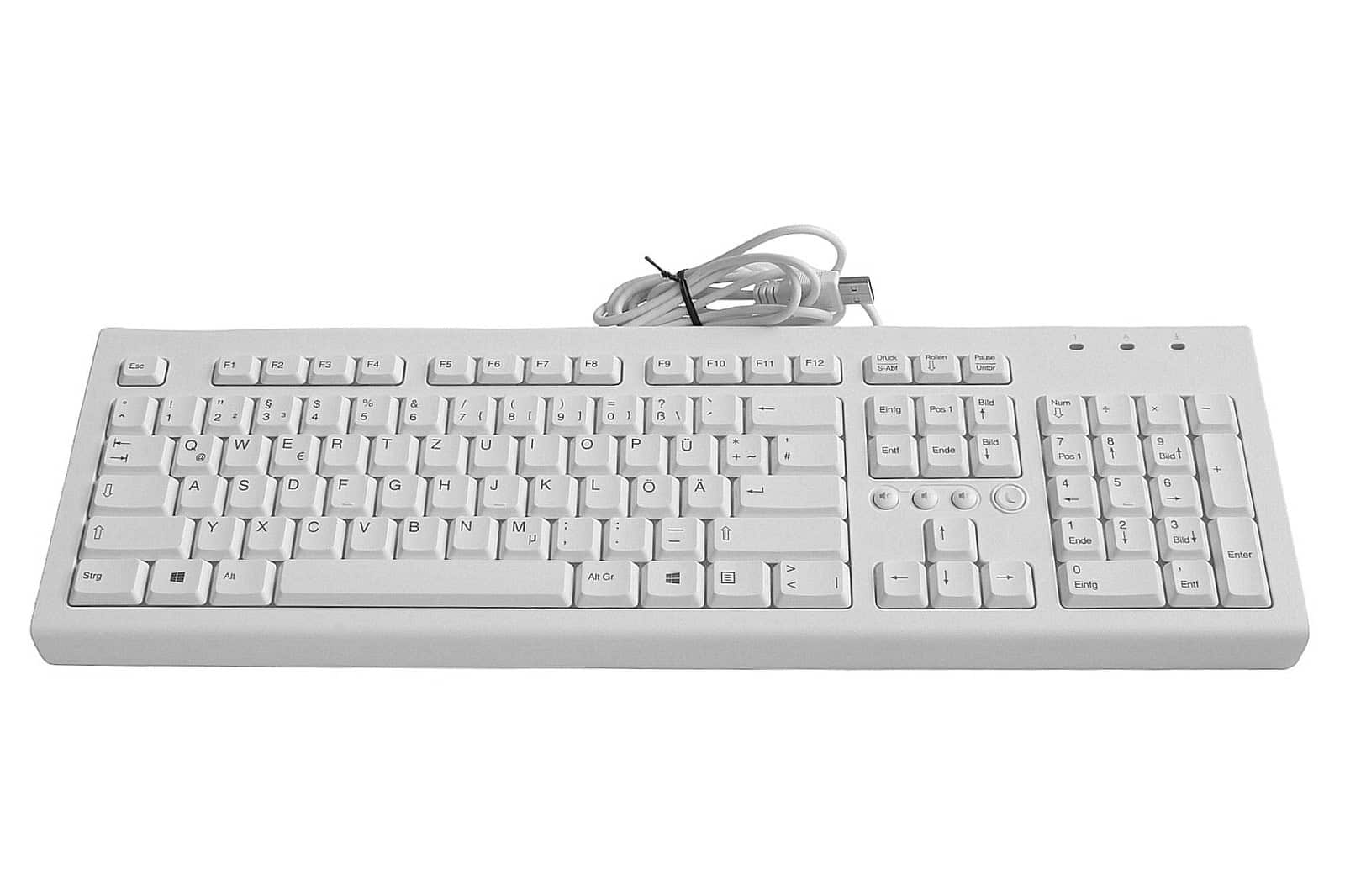 HP WHT UNVRSL Katydid wired USB KBD EUROA4 (904367-181) thumbnail