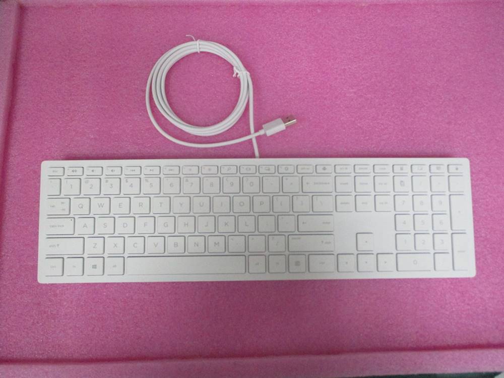 HP WHT Cheddar wired USB KBD AFR/ENG (928510-L31) thumbnail