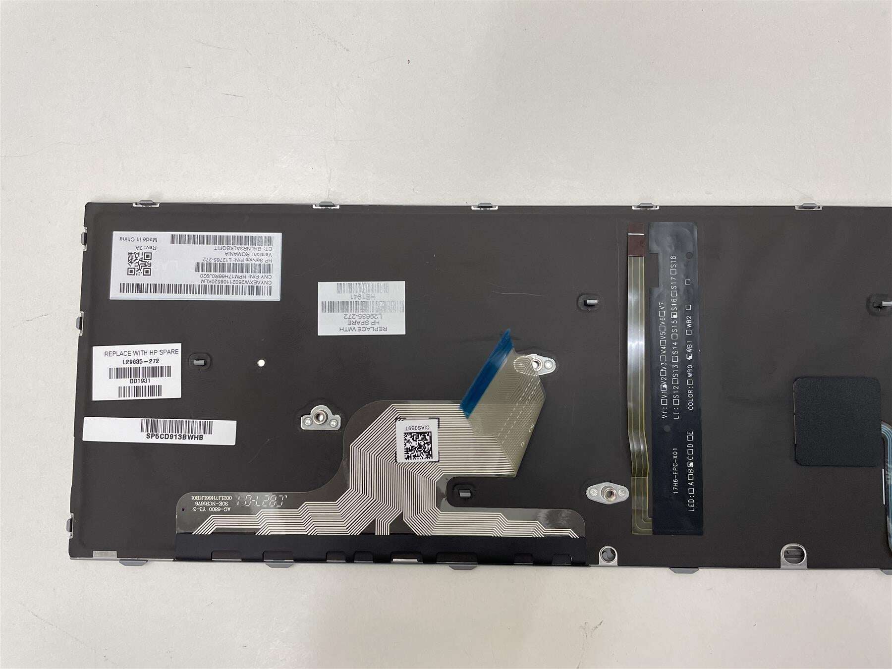 HP SPS-KBD TP+PS BL SR PVCY ROM (L29635-272) thumbnail