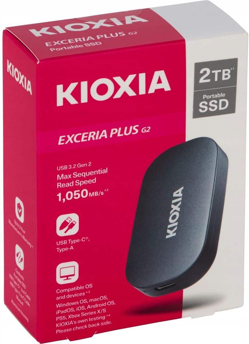 KIOXIA EXCERIA Plus G2 Tragbare SSD 2 TB (LXD20K002TG8) thumbnail