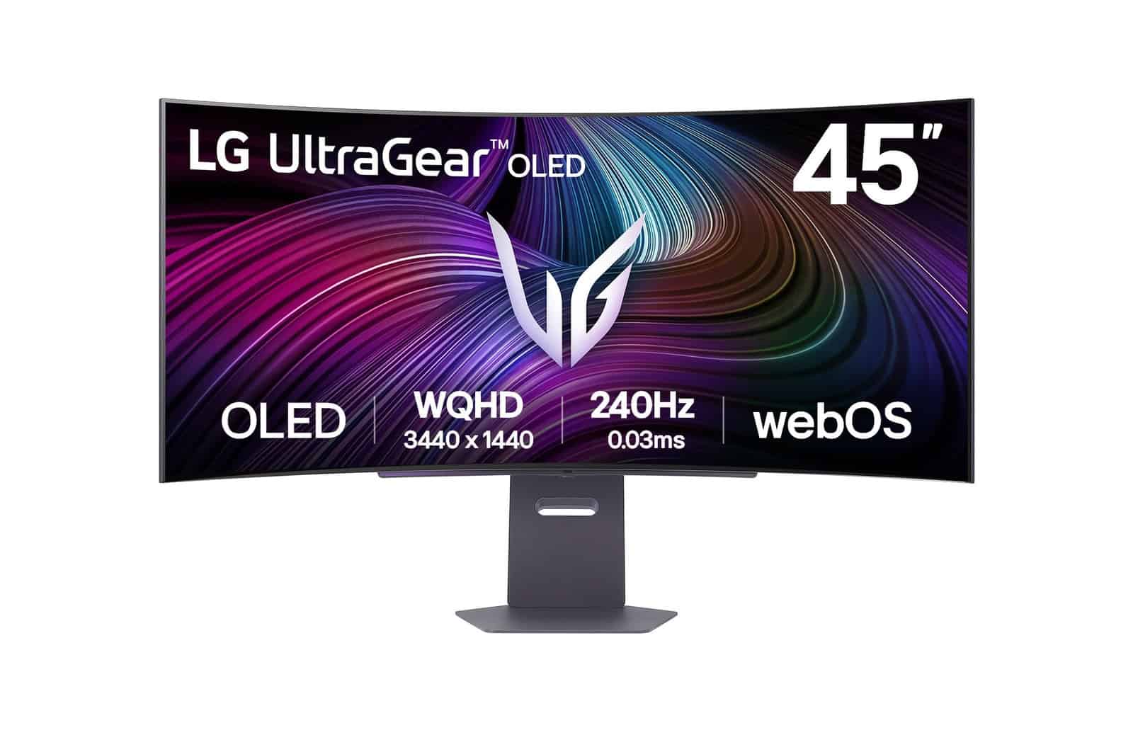 LG 45GX90SA-B computer monitor 114,3 cm (45) 3440 x 1440 Pixels Wide Quad HD OLED Zwart (45GX90SA-B.AEU) thumbnail