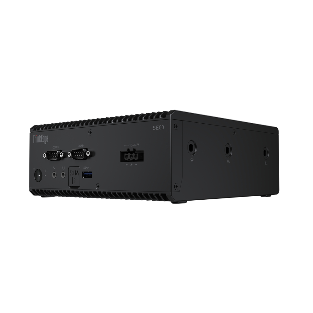 Lenovo ThinkEdge SE50 Intel® Core™ i5 i5-8365UE 8 GB DDR4-SDRAM 128 GB SSD Windows 10 IoT Enterprise Mini PC Zwart (11RJ002UGE) thumbnail
