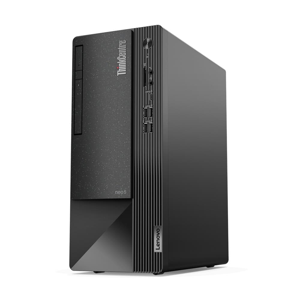 Lenovo ThinkCentre neo 50t i5-12400 Tower Intel® Core™ i5 16 GB DDR4-SDRAM 512 GB SSD Windows 11 Pro PC Zwart, Grijs (11SC000BGE) thumbnail
