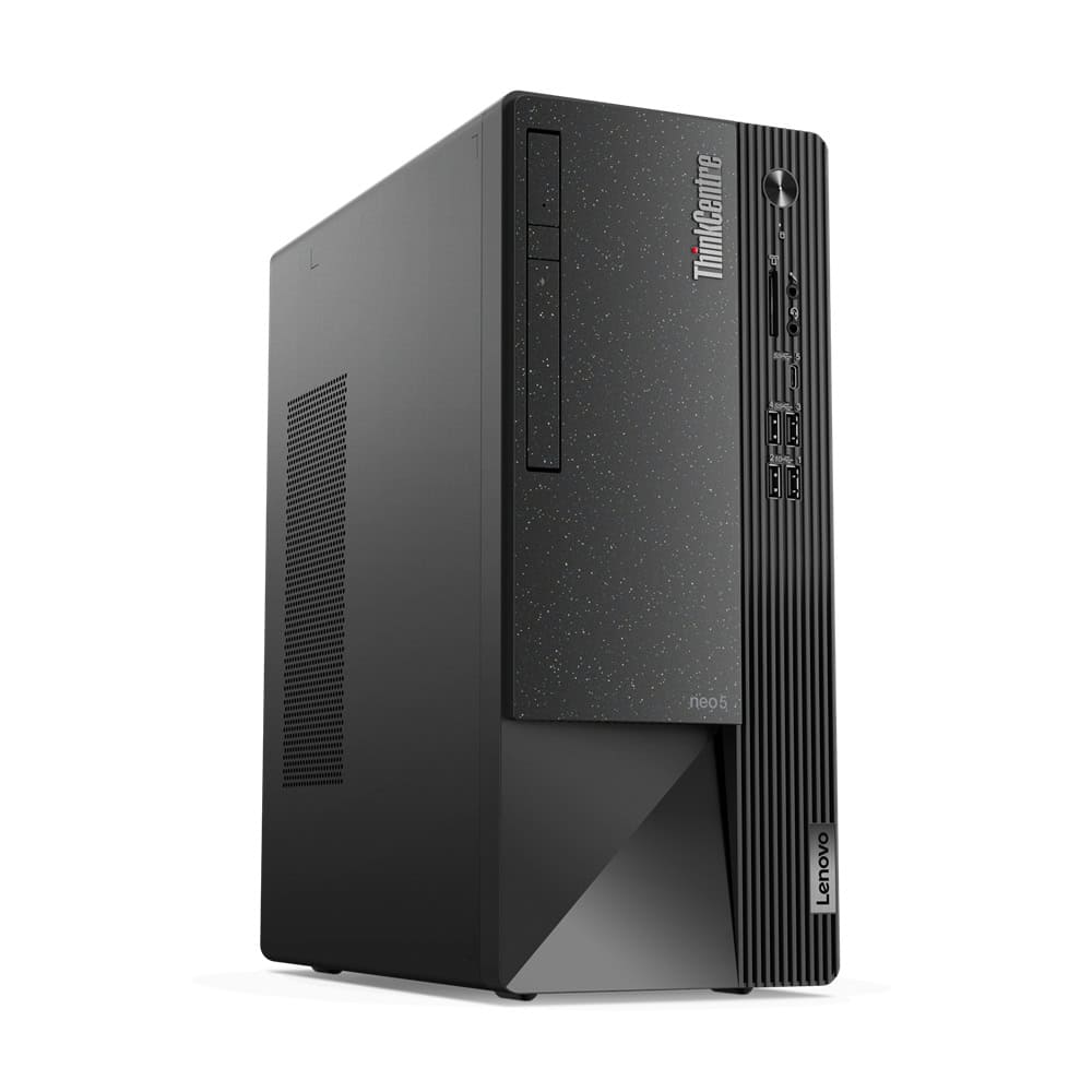 Lenovo ThinkCentre neo 50t Intel® Core™ i5 i5-12400 16 GB DDR4-SDRAM 512 GB SSD Windows 11 Pro Tower PC Zwart, Grijs (11SC000BGE) thumbnail
