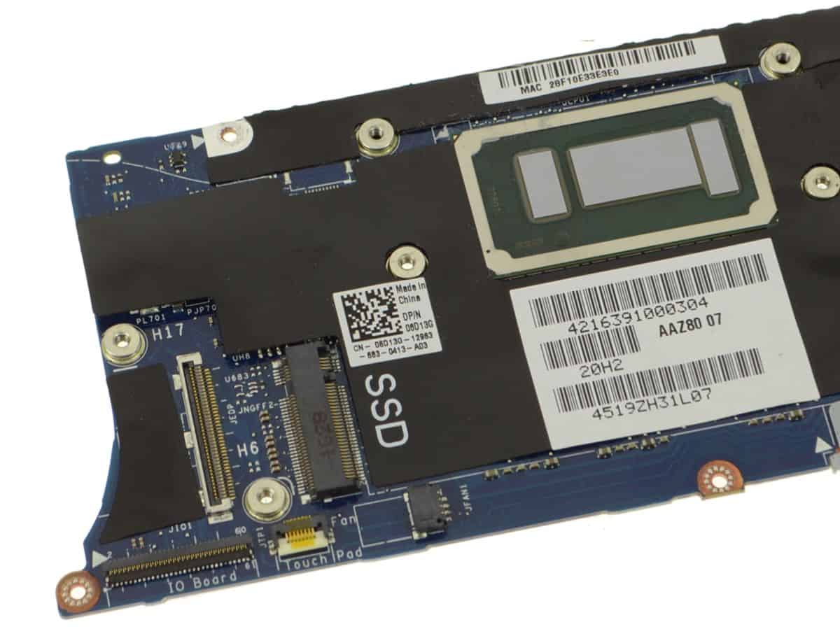 Dell XPS 13 (9350) motherboard (6D13G) thumbnail