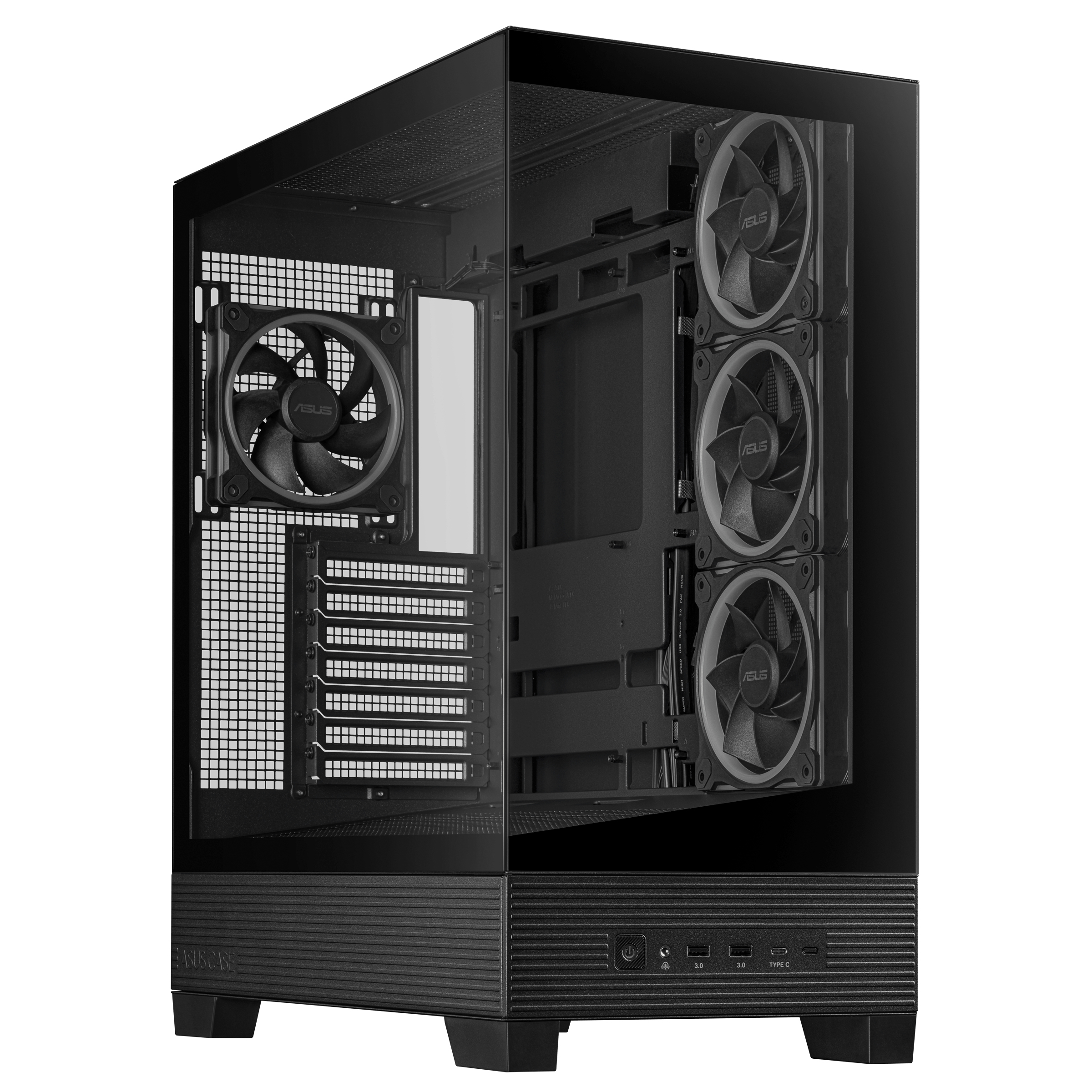 ASUS A31 Plus TG ARGB BLACK Midi Tower Zwart (90DC00R0-B19000) thumbnail