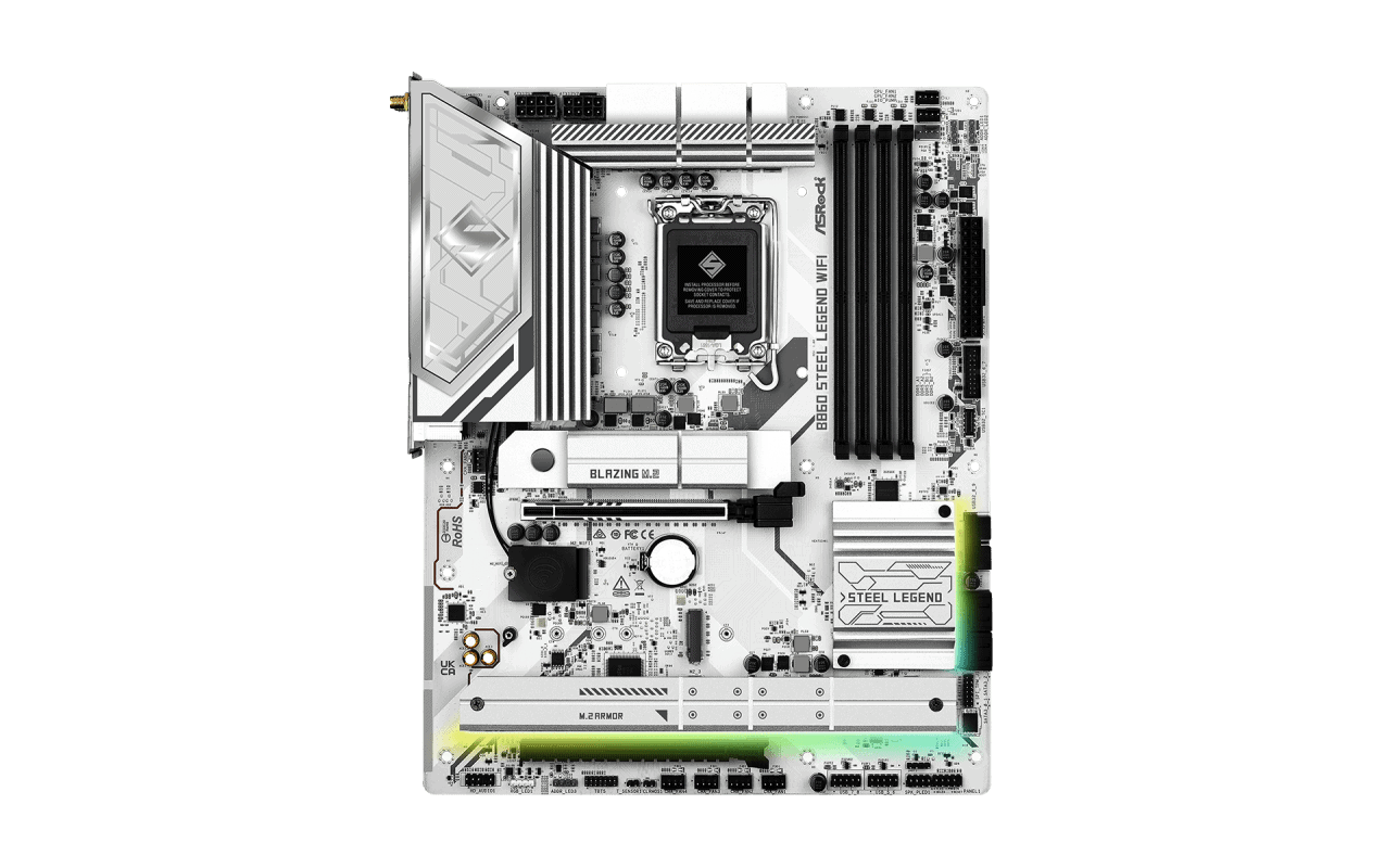 ASRock B860 Steel Legend WiFi 1851 ATX HDMI/DP DDR5 (90-MXBR30-A0UAYZ) thumbnail