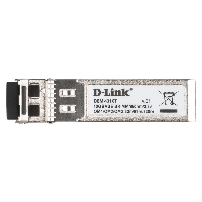 D-Link DEM-431XT-C, Fiber Optics, 10000 Mbit/s, SFP+, LC, 300 M, 850 Nm (DEM-431XT-C) thumbnail