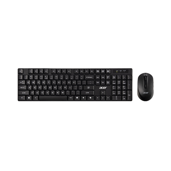 Acer Combo Set - Wireless Keyboard+mouse toetsenbord Inclusief muis Thuis/Werk USB Zwart, Grijs (GP.ACC11.03M) thumbnail