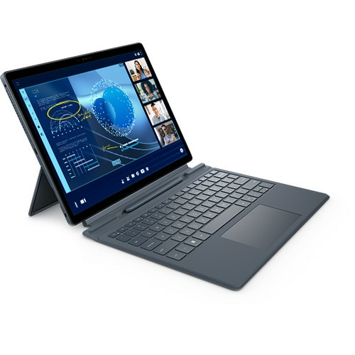 DELL Latitude 7350 Detachable Intel Core Ultra 7 164U Hybride (2-in-1) 33 cm (13") Touchscreen 3K 16 GB LPDDR5x-SDRAM 512 GB SSD Wi-Fi 7 (802.11be) Windows 11 Pro Duits Zwart (KM4W1) thumbnail