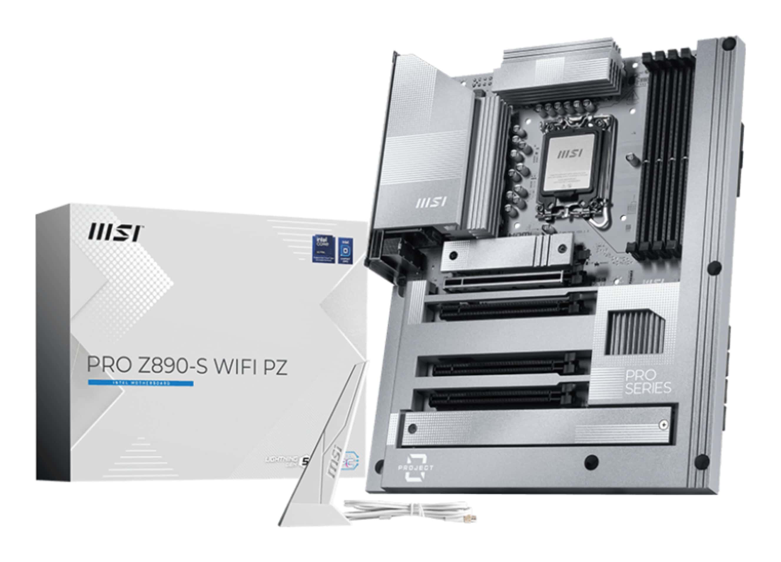 MSI PRO Z890-S WIFI PZ moederbord Intel Z890 LGA 1851 (Socket V1) ATX (7E58-001R) thumbnail