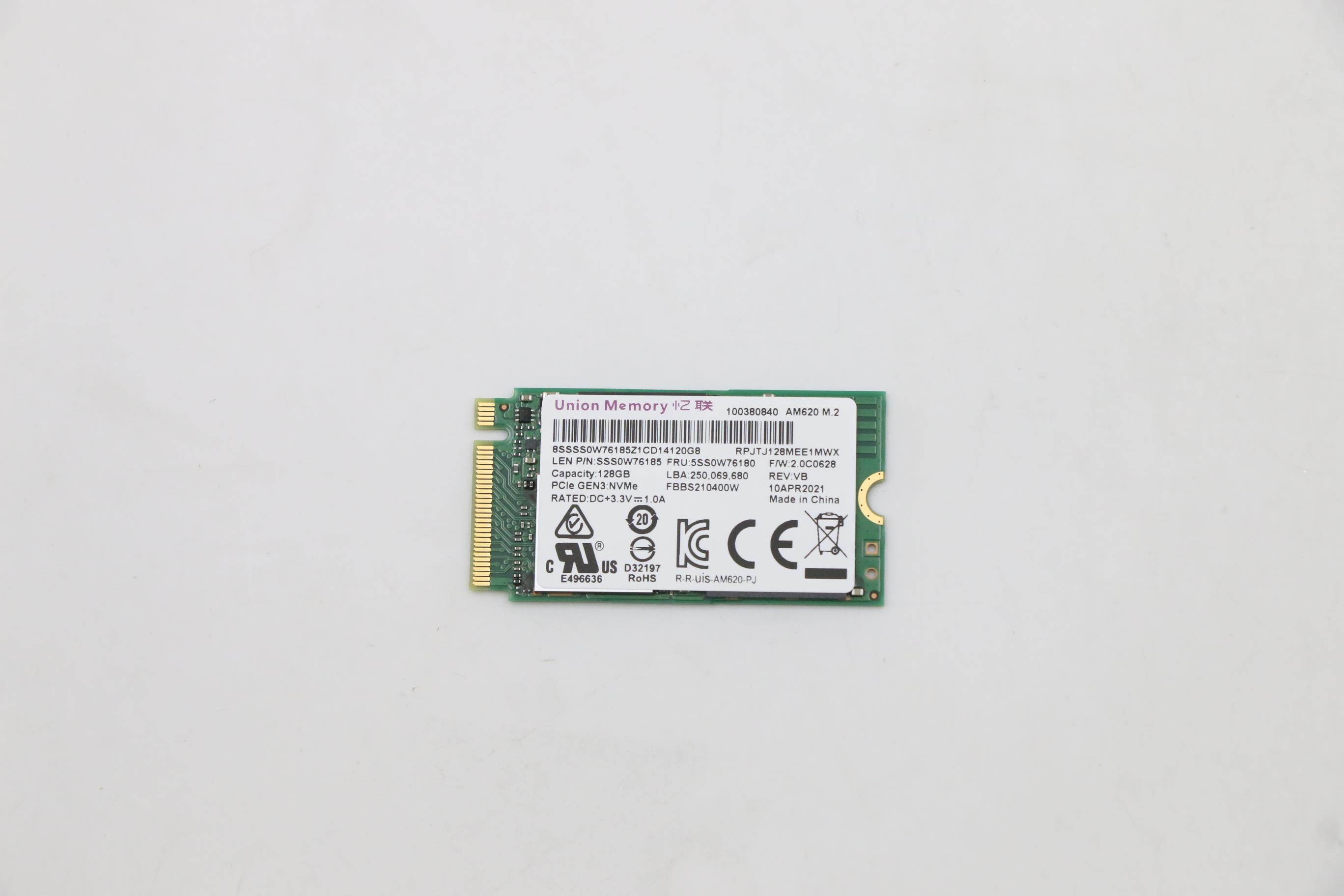 Lenovo 5SS0W76180 internal solid state drive 128 GB U.2 PCI Express 3.0 NVMe (5SS0W76180) thumbnail