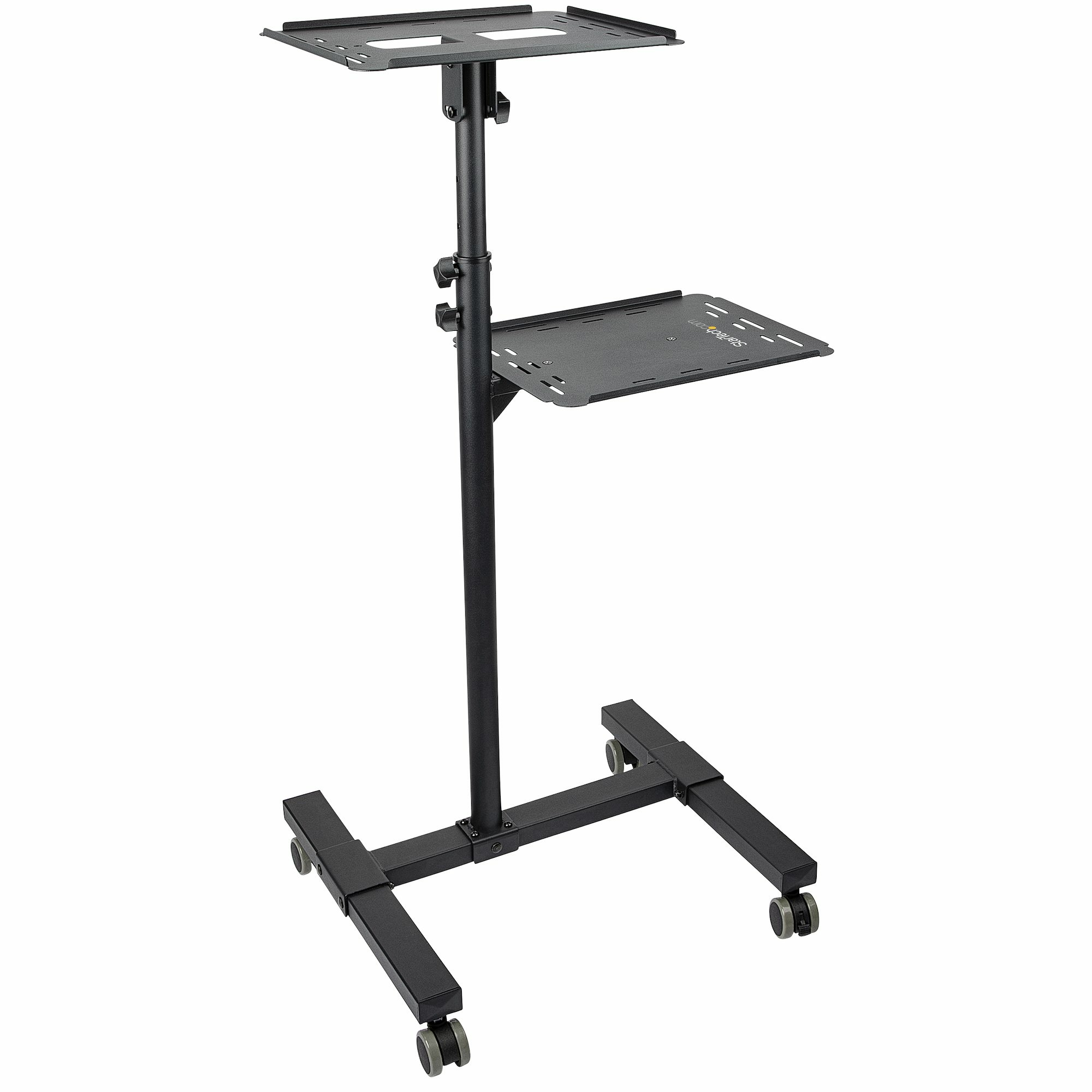StarTech.com Beamertafel - Stevige Verrijdbare Laptop en Projectietafel (2x 10kg/schap) - Presentatiewagen/Computer Trolley/AV Projector Stand - In Hoogte Verstelbaar / Zwenkwielen met Rem (ADJPROJCART) thumbnail