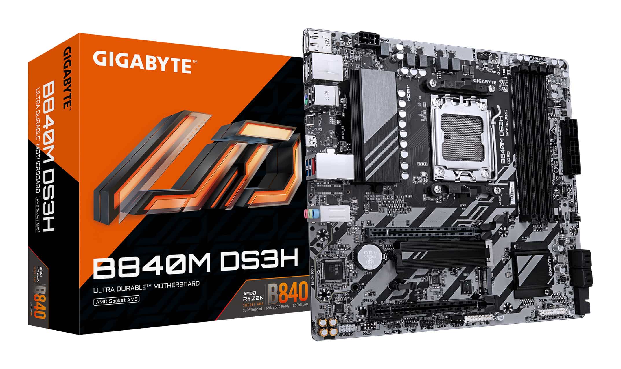 GIGABYTE B840M DS3H moederbord AMD B840 Socket AM5 micro ATX (B840M DS3H) thumbnail