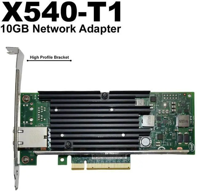 INTEL X540-T1 10GB ETHERNET CONVERGED NETWORK ADAPTER CARD - LPB (X540-T1) thumbnail