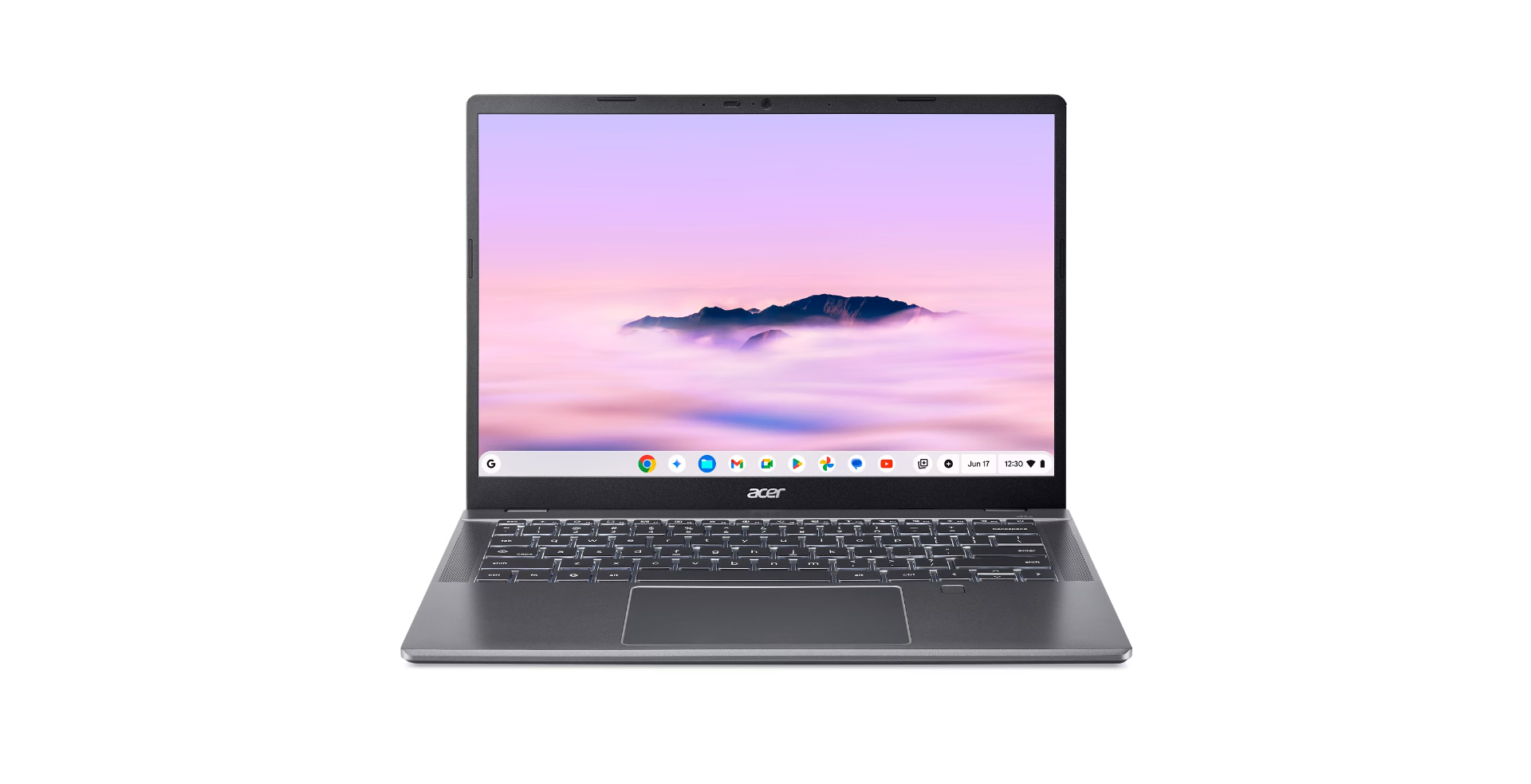 Acer Chromebook Plus 514 CBE594-2T-TCO-36FC Intel Core 3 100U 35,6 cm (14") Touchscreen WUXGA 8 GB LPDDR5-SDRAM 256 GB SSD Wi-Fi 7 (802.11be) ChromeOS Grijs (NX.J64EH.001) thumbnail