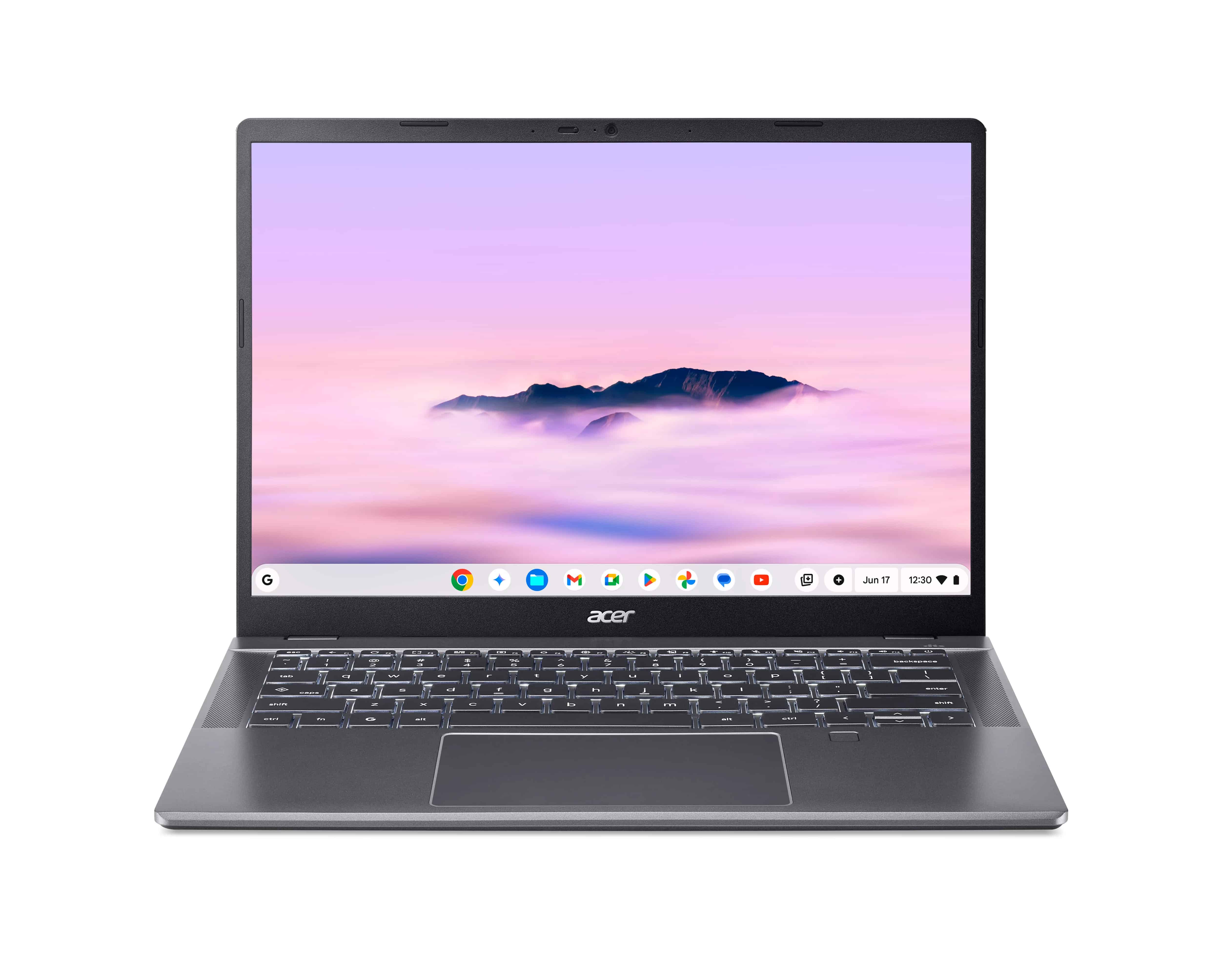 Acer Chromebook Plus 514 CBE594-2LT-TCO-351J Intel Core 3 100U 35,6 cm (14") Touchscreen WUXGA 8 GB LPDDR5-SDRAM 256 GB SSD Wi-Fi 7 (802.11be) ChromeOS US International Grijs (NX.J66EH.001) thumbnail