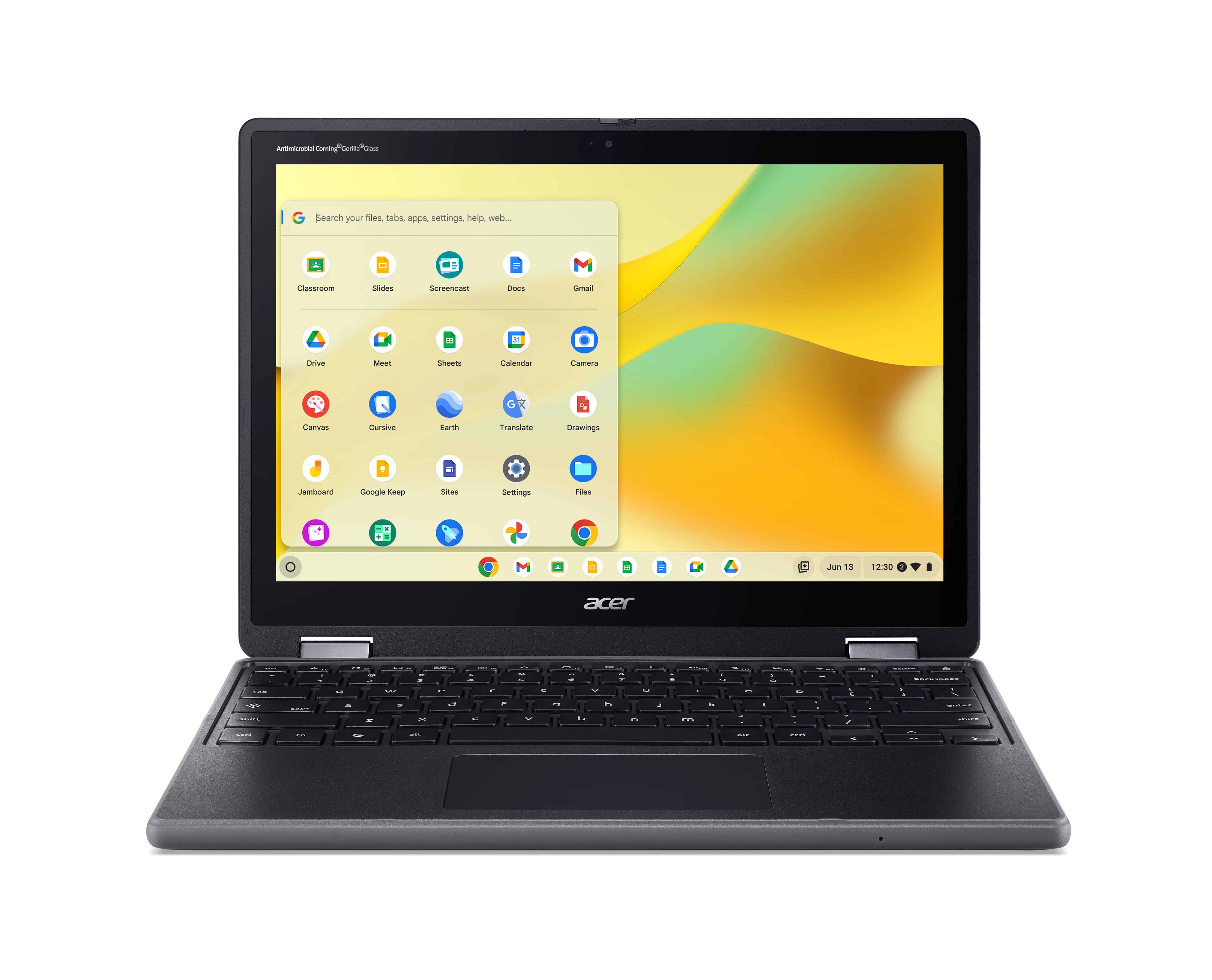 Acer Chromebook R857T-TCO-C04U Intel® N N150 31 cm (12.2") Touchscreen WUXGA 8 GB LPDDR5x-SDRAM 64 GB eMMC Wi-Fi 6E (802.11ax) ChromeOS US International Zwart (NX.JAYEH.003) thumbnail