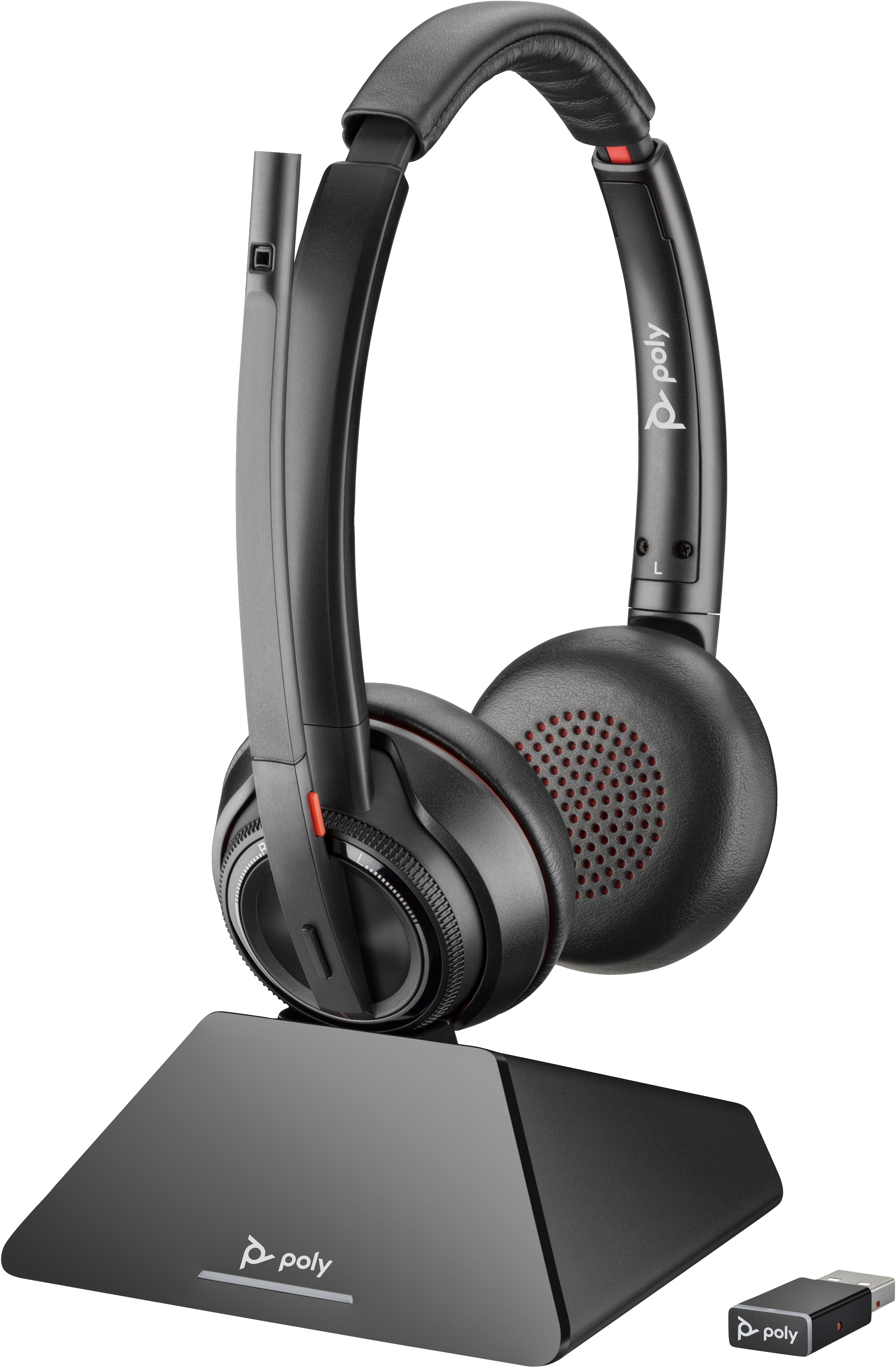 POLY Savi 8220 UC Microsoft Teams Certified DECT 1880-1900 MHz USB-A Headset (8D3F5AA) thumbnail