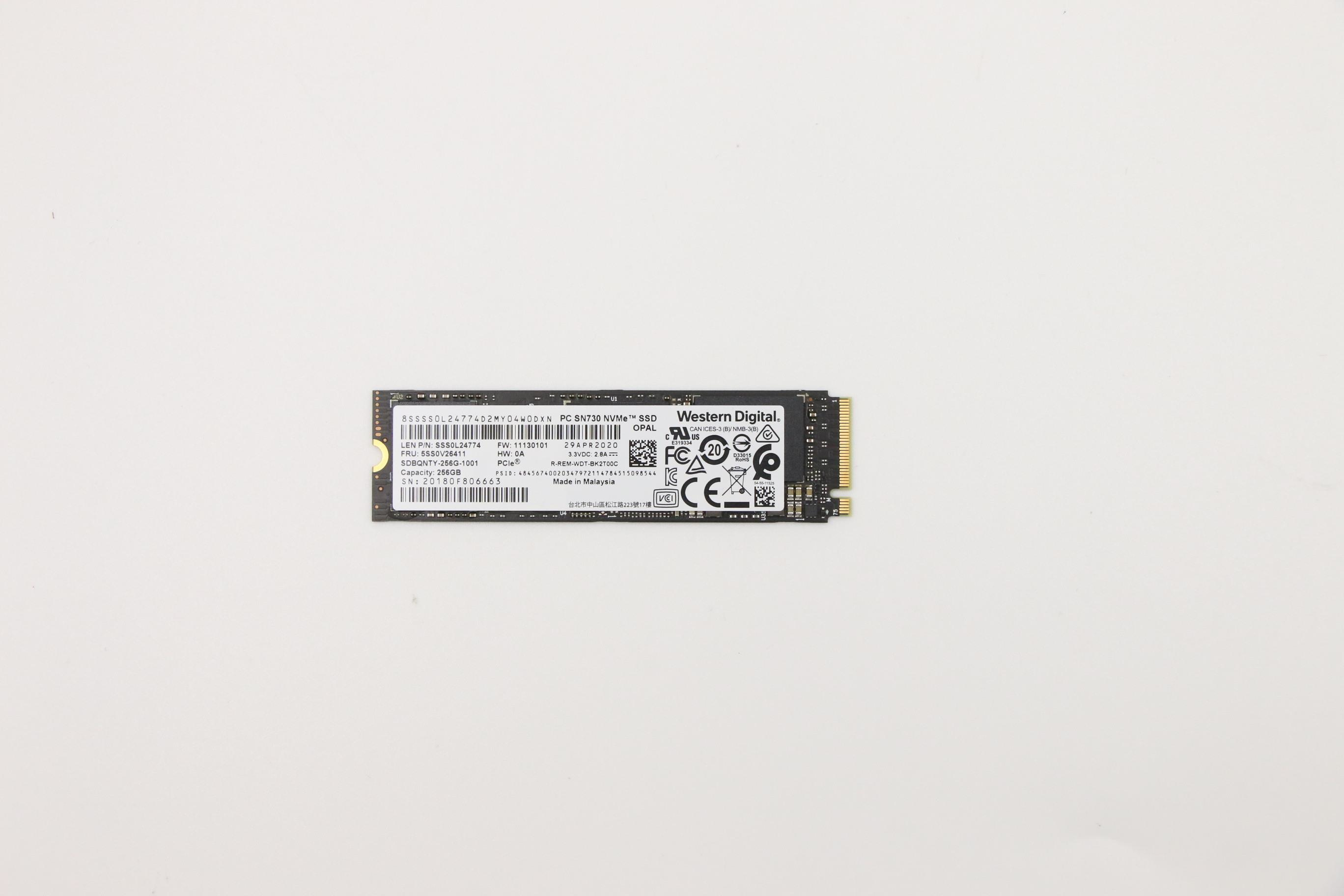 Lenovo 5SS0V26411 internal solid state drive 256 GB M.2 PCI Express 3.0 (5SS0V26411) thumbnail