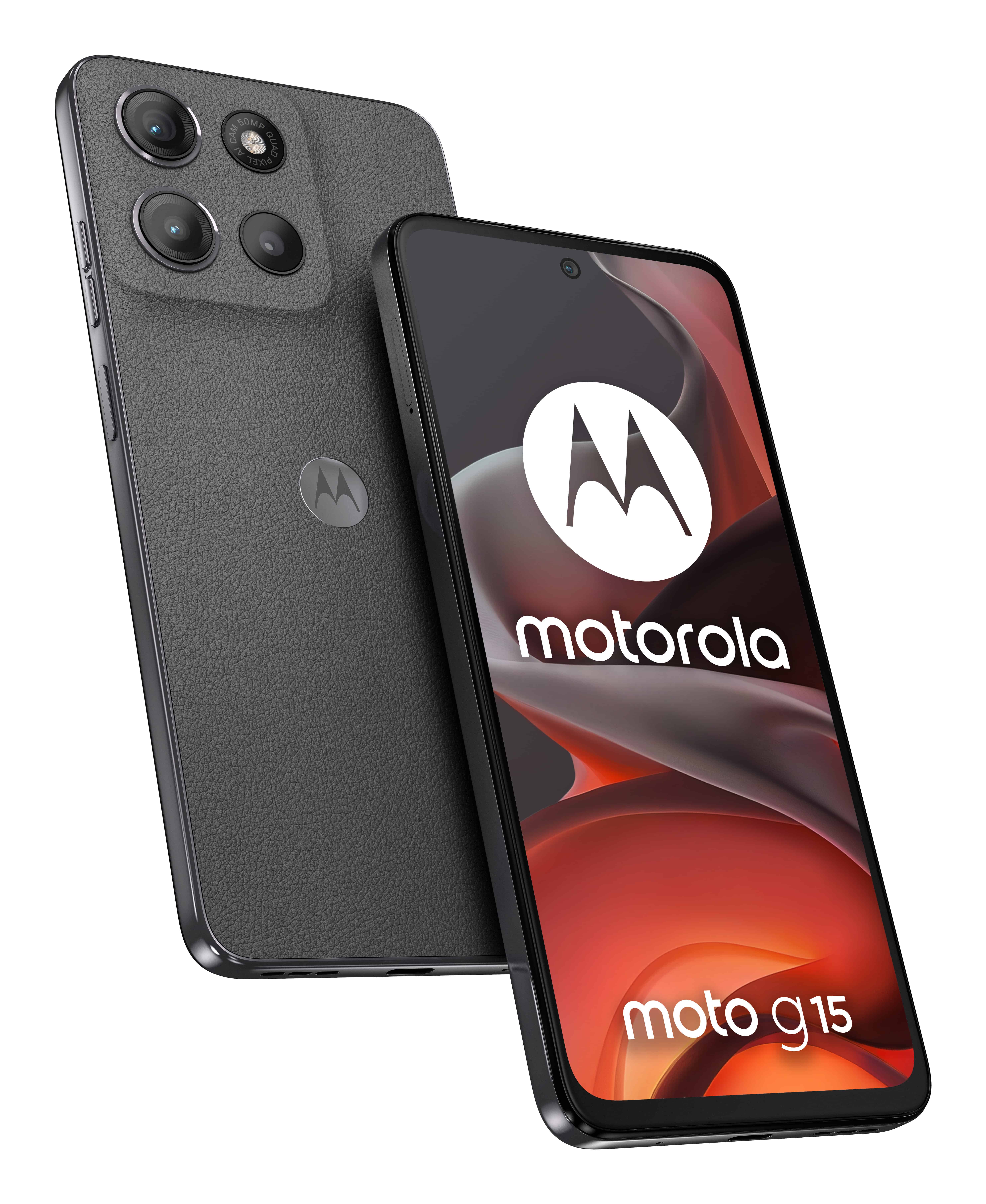 Motorola moto g15 17,1 cm (6.72") Dual SIM Android 15 4G USB Type-C 4 GB 128 GB 5200 mAh Grijs (PB6E0003SE) thumbnail