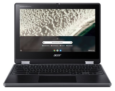 Acer Chromebook Spin 511 R753T-C4ME Intel® Celeron® N4500 29,5 cm (11.6) Touchscreen HD 4 GB LPDDR4x-SDRAM 32 GB eMMC Wi-Fi 6 (802.11ax) ChromeOS Zwart (NX.A8ZEH.001) thumbnail