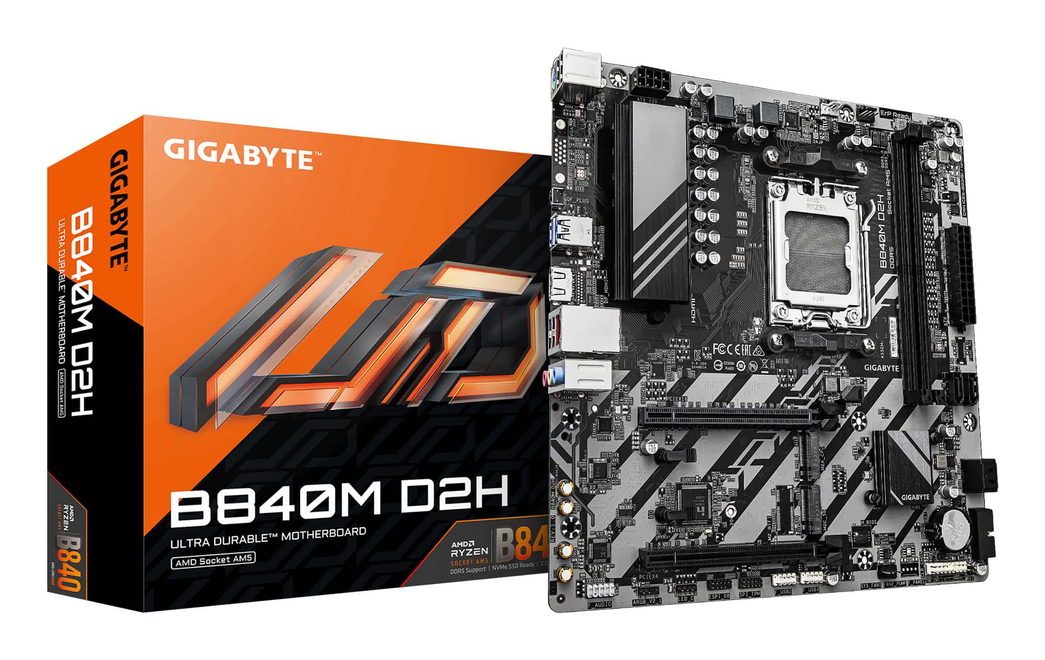 GIGABYTE B840M D2H moederbord AMD B840 Socket AM5 micro ATX (B840M D2H) thumbnail