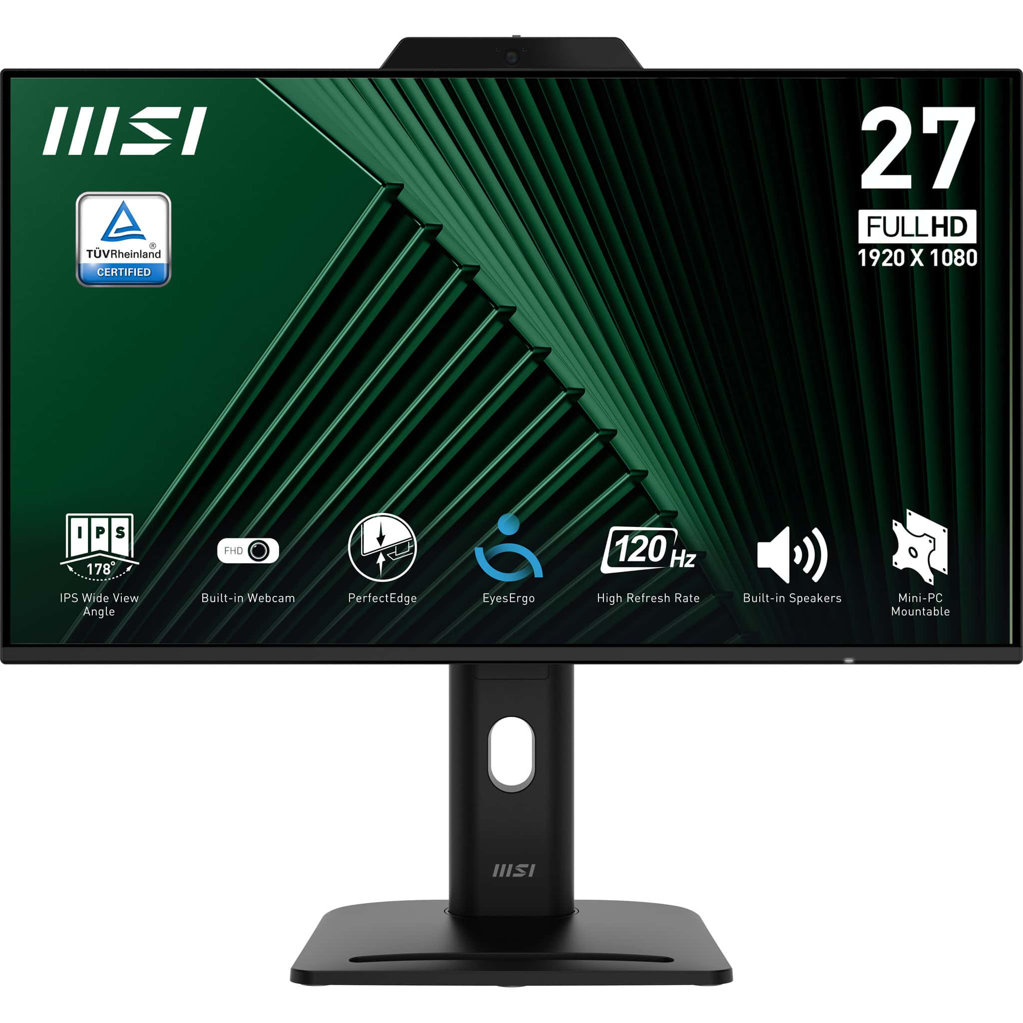 MSI PRO MP272PMG computer monitor 68,6 cm (27) 1920 x 1080 Pixels Full HD LCD Zwart (9S6-3PD99T-001) thumbnail