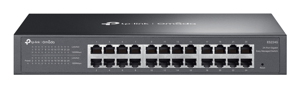 TP-Link Omada ES224G netwerk-switch Managed L2 Gigabit Ethernet (10/100/1000) Zwart (ES224G) thumbnail