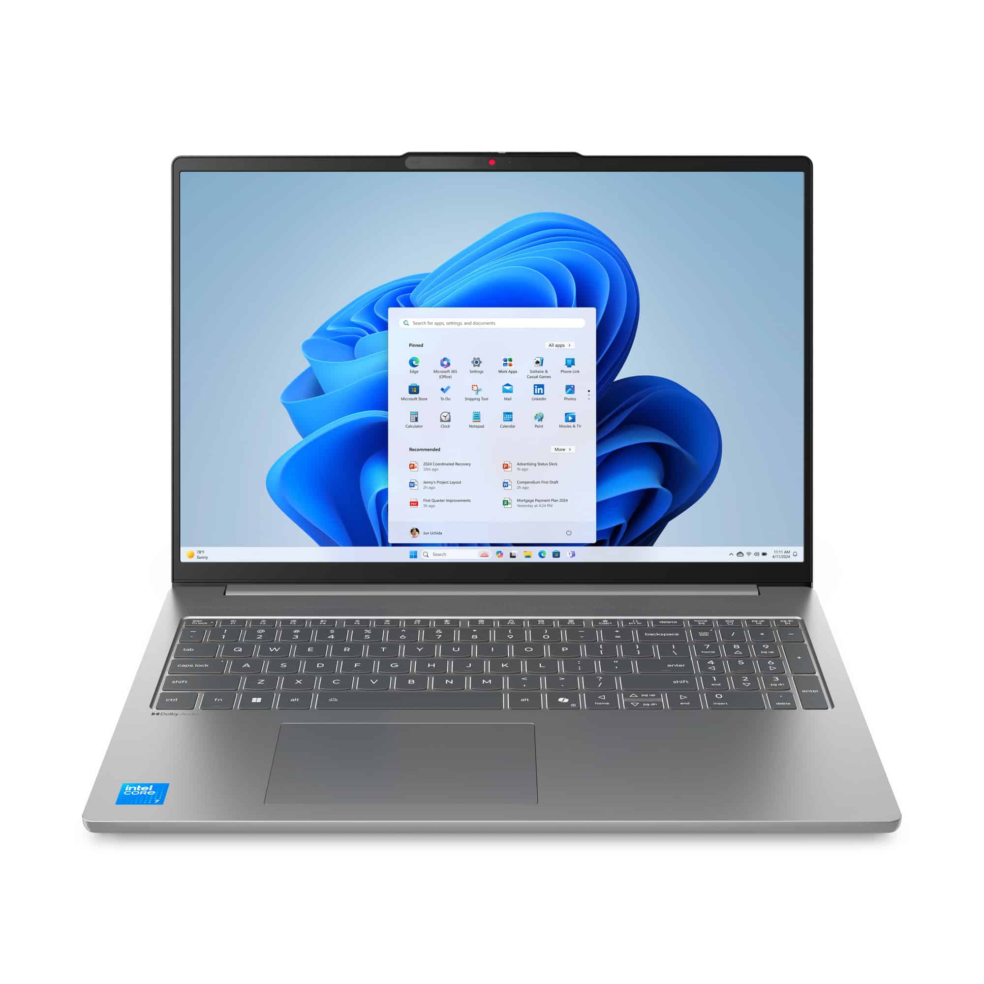 Lenovo IdeaPad Slim 5 Intel® Core™ i7 i7-13620H Laptop 40,6 cm (16) WUXGA 16 GB DDR5-SDRAM 512 GB SSD Wi-Fi 6 (802.11ax) Windows 11 Home Engels Grijs (83HS007WMH) thumbnail