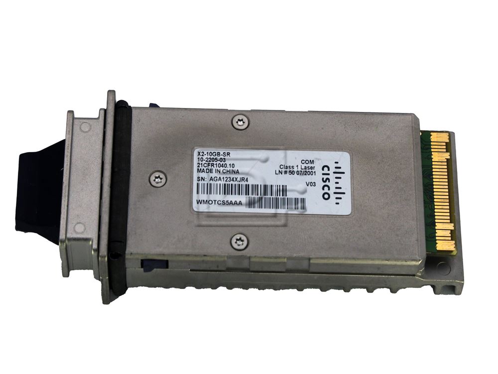 Cisco Compatible 10GBASE-SR X2 Transceiver Module (X2-10GB-SR-C) thumbnail
