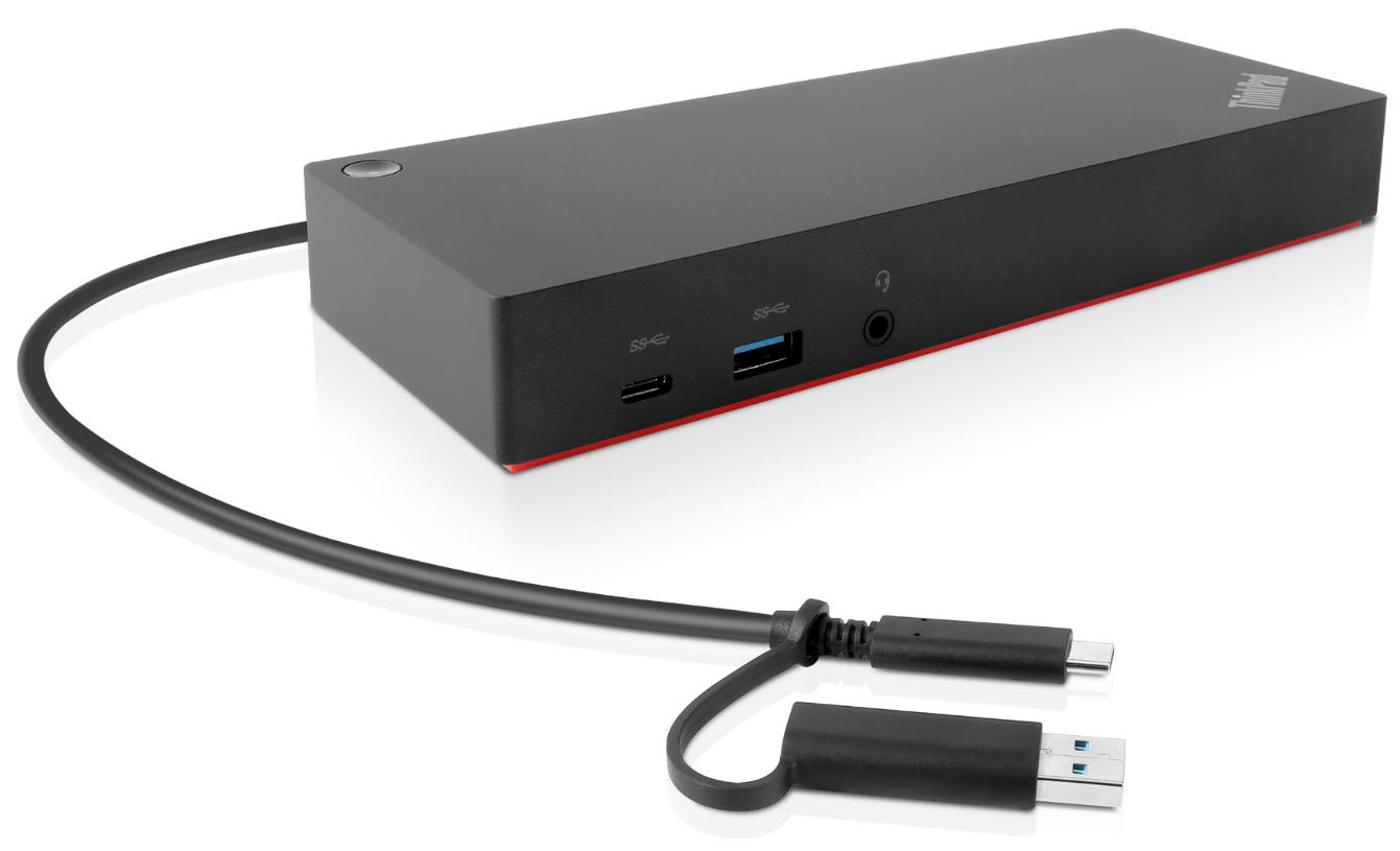 Lenovo 40AF0135EU laptop dock & poortreplicator Bedraad Zwart (40AF0135IS) thumbnail