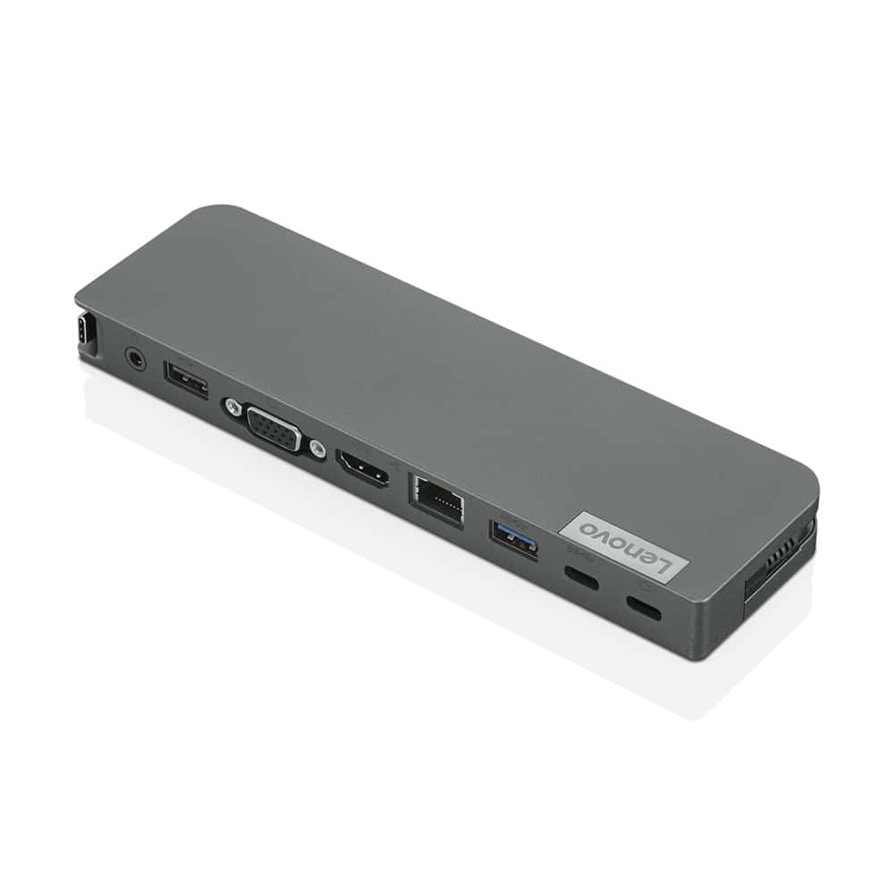 Lenovo USB-C Mini Dock Bedraad USB 3.2 Gen 1 (3.1 Gen 1) Type-C Grijs (40AU0065EU) thumbnail