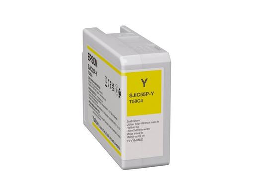 Epson SJIC55(Y) inktcartridge 1 stuk(s) Origineel Geel (C13T58C440) thumbnail
