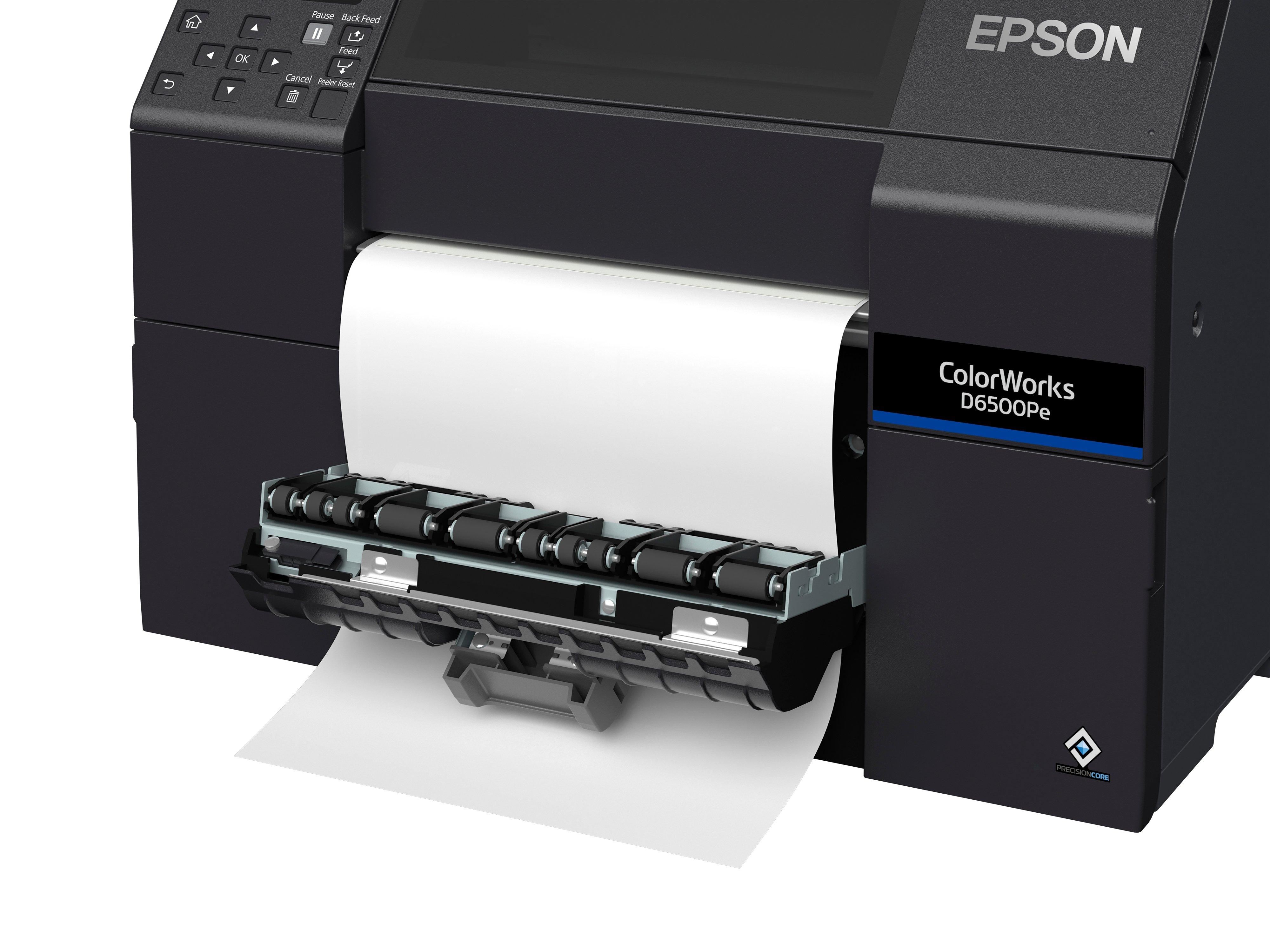 Epson ColorWorks D6500Pe labelprinter Thermo transfer Kleur 1200 x 1200 DPI 85 mm/sec Bedraad Ethernet LAN (C31CL91202) thumbnail Epson ColorWorks D6500Pe labelprinter Thermo transfer Kleur 1200 x 1200 DPI 85 mm/sec Bedraad Ethernet LAN (C31CL91202) thumbnail