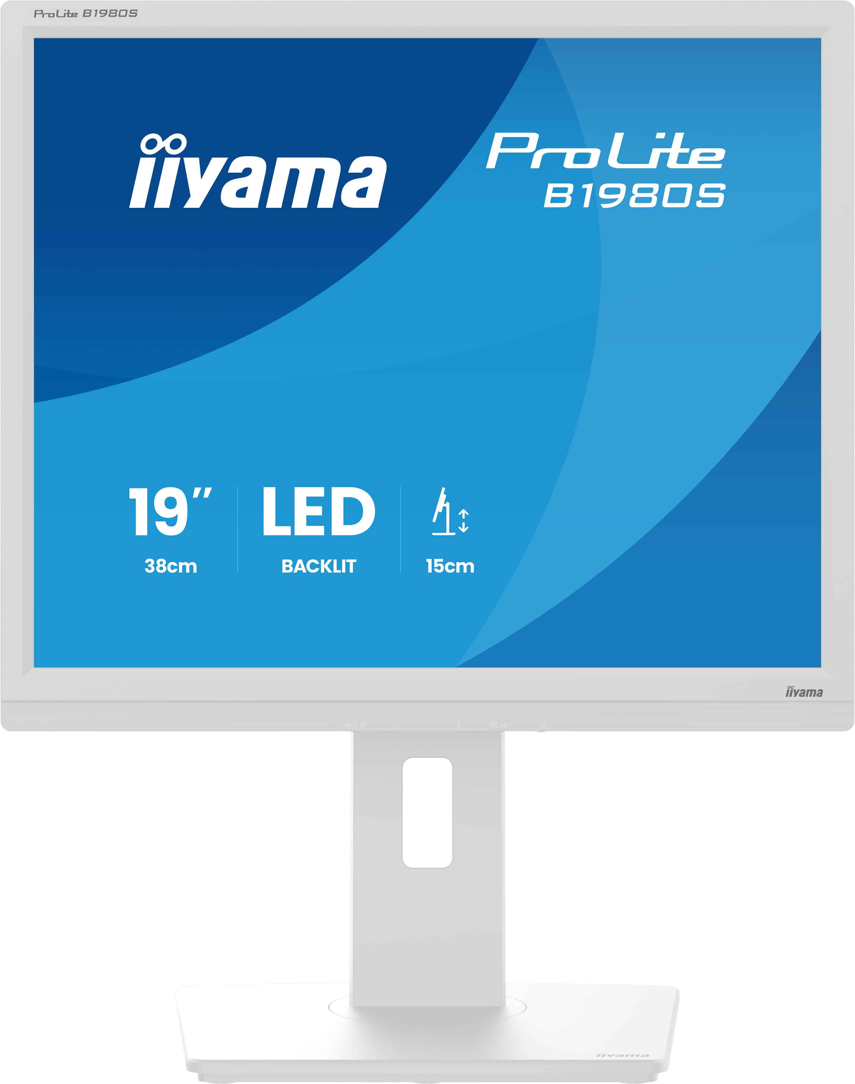 iiyama ProLite B1980S-W1 computer monitor 48,3 cm (19) 1280 x 1024 Pixels SVGA LED Wit (B1980S-W1) thumbnail