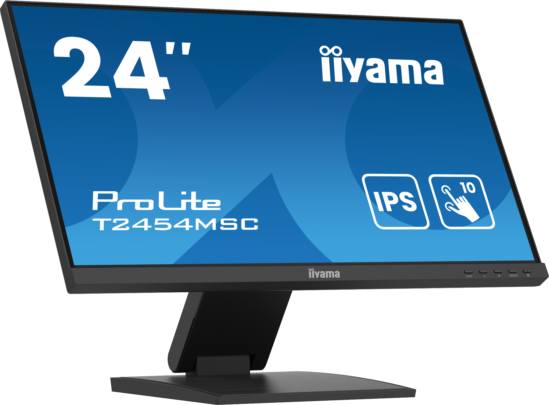 iiyama ProLite T2454MSC-B2AG computer monitor 60,5 cm (23.8") 1920 x 1080 Pixels Full HD LED Touchscreen Multi-gebruiker Zwart (T2454MSC-B2AG) thumbnail