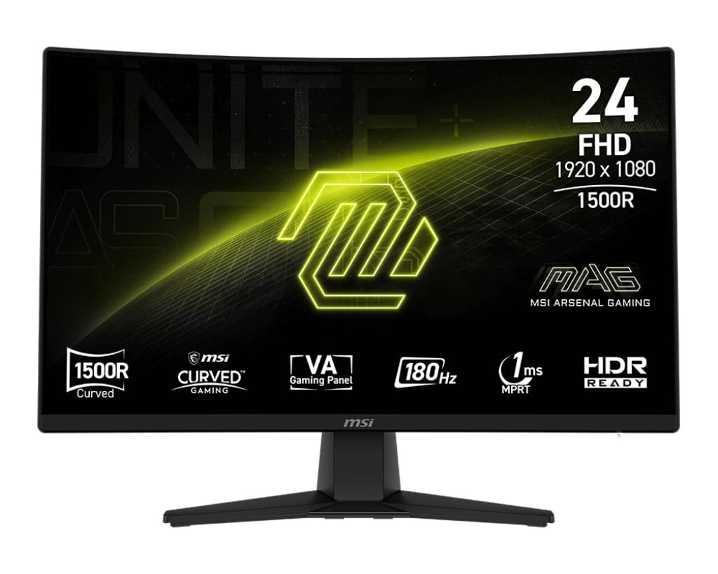 MSI MAG 242C computer monitor 59,9 cm (23.6) 1920 x 1080 Pixels Full HD LCD Zwart (MAG 242C) thumbnail