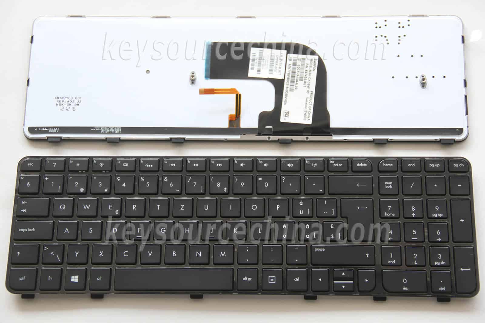 HP SPS-KEYBOARD DEG SWISS (P07120-BG1) thumbnail