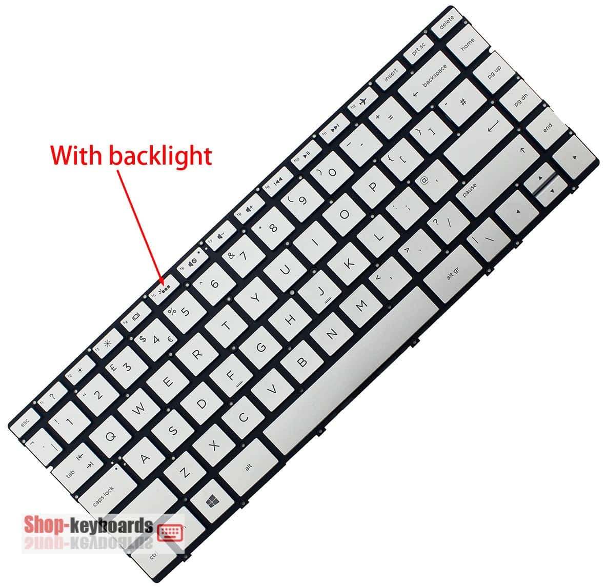 HP SPS-KEYBOARD DAO UK (P07121-031) thumbnail