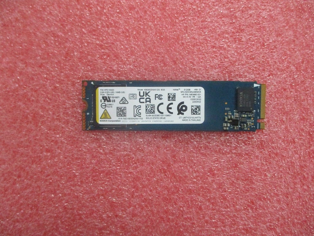 HP SPS-SSD 512GB M.2 2280 BC901 PCIE LOCK (P16262-001) thumbnail