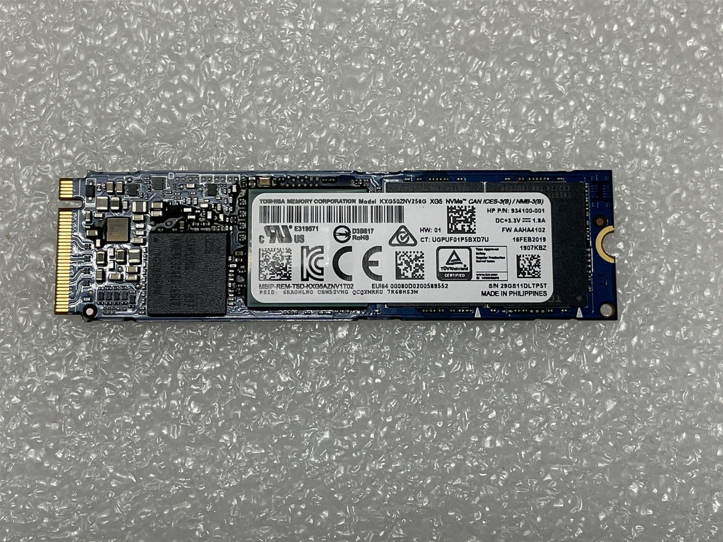 HP SPS-SSD 256GB M.2 PCIe 3x4 TLC SS LOCK (L40890-001) thumbnail