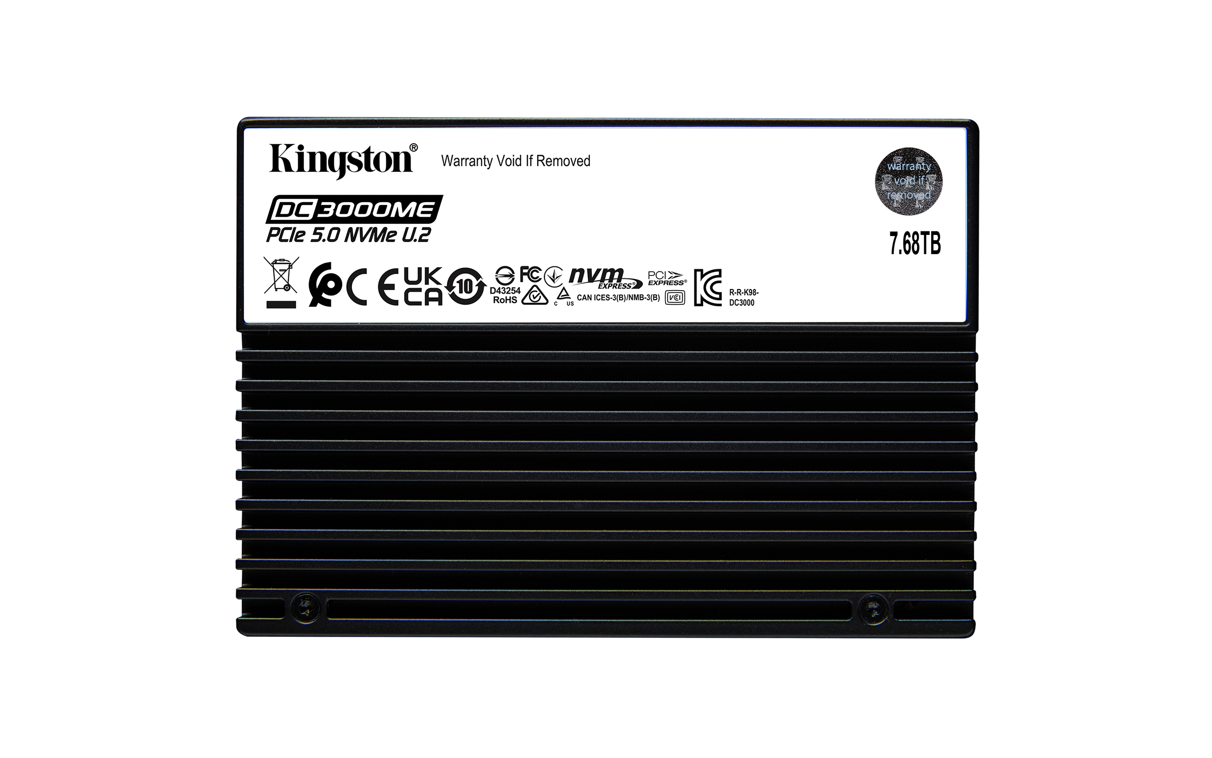 Kingston Technology 7,68TB DC3000ME U.2 PCIe 5.0 NVMe TCG Opal Enterprise SSD (SEDC3000ME/7T6) thumbnail