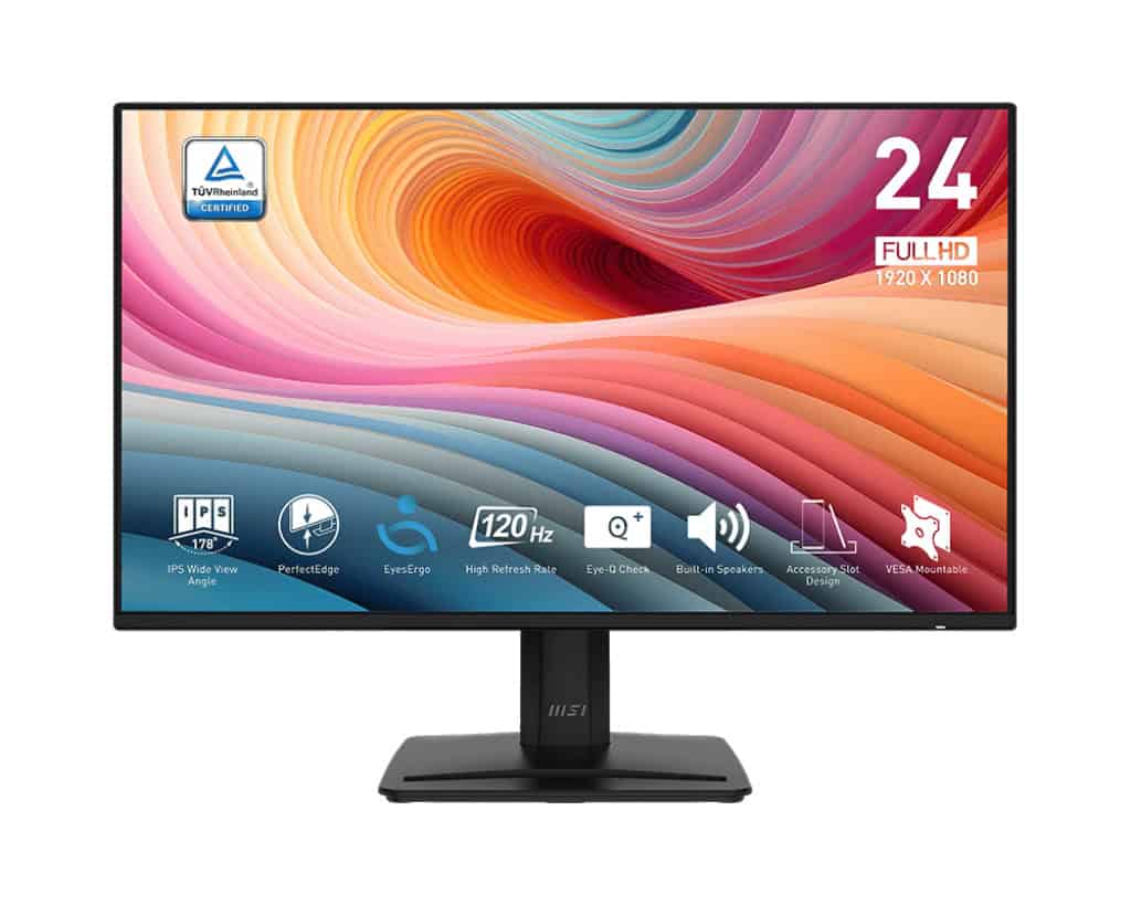MSI PRO MP242A E2 computer monitor 60,5 cm (23.8") 1920 x 1080 Pixels Full HD Zwart (9S6-3PD1CT-001) thumbnail