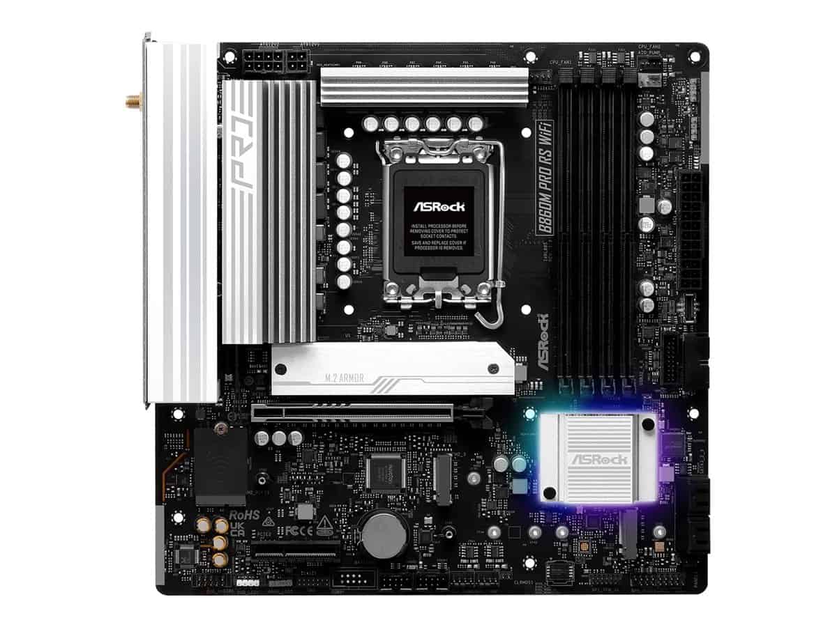 ASRock B860M Pro RS Wifi 1851 mATX HDMI/DP DDR5 (90-MXBRQ0-A0UAYZ) thumbnail