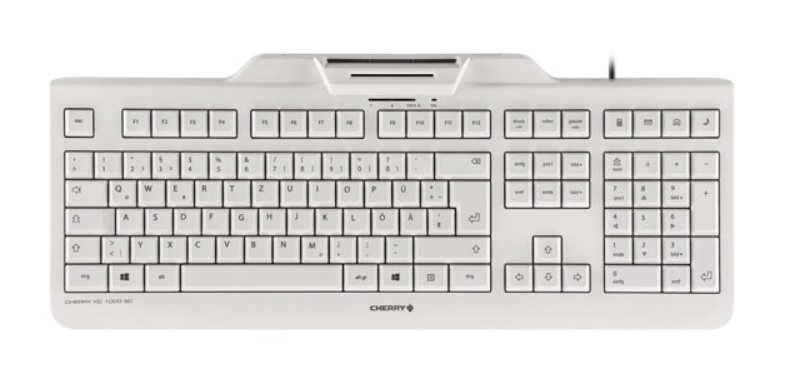 CHERRY KC 1000 SC toetsenbord USB Zwitsers Grijs (JK-A0100CH-0) thumbnail