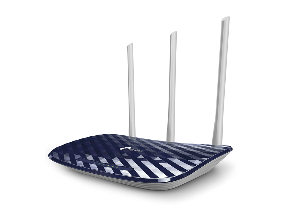 TP-Link AC750 draadloze router Fast Ethernet Dual-band (2.4 GHz / 5 GHz) Zwart, Wit (ARCHER C20(EU)) thumbnail