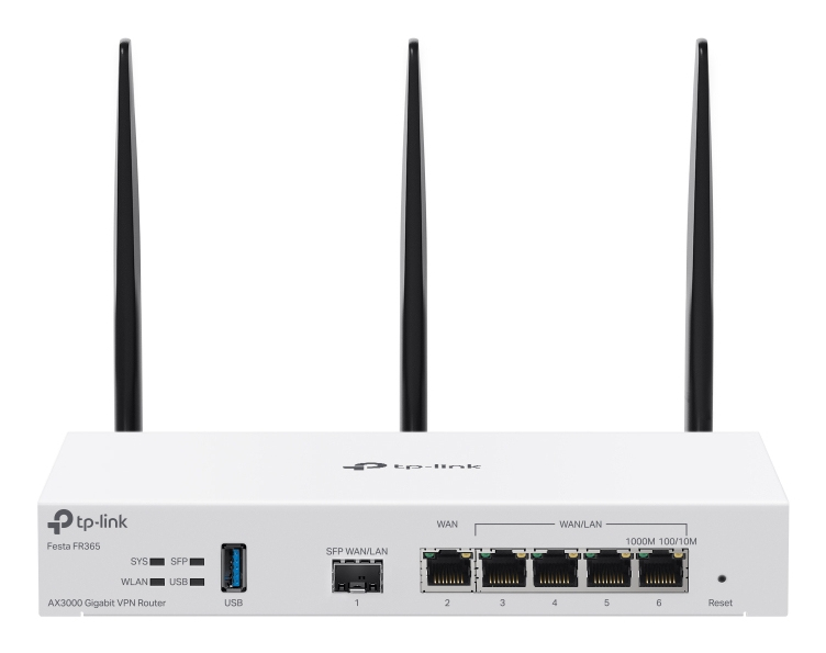 TP-Link FESTA FR365 draadloze router Gigabit Ethernet Dual-band (2.4GHz + 5GHz or 2.4GHz + 6GHz) Wit (FESTA FR365(EU)) thumbnail