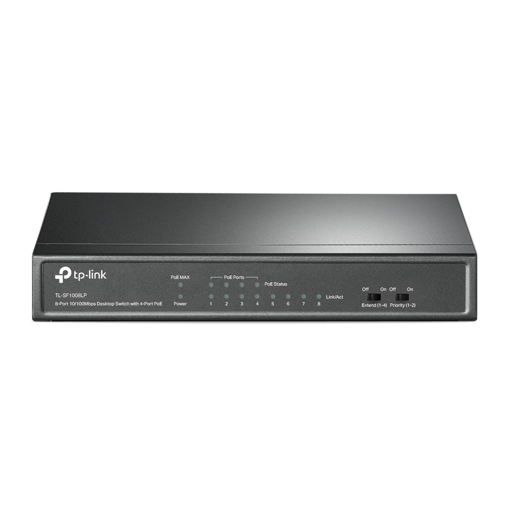 TP-Link TL-SF1008LP netwerk-switch Unmanaged Fast Ethernet (10/100) Power over Ethernet (PoE) Zwart (TL-SF1008LP(UN)) thumbnail